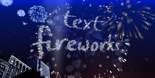 Text Fireworks by steve314 | VideoHive